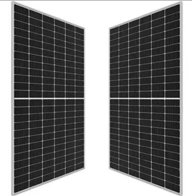 Celle policristalline a metà taglio del pannello solare